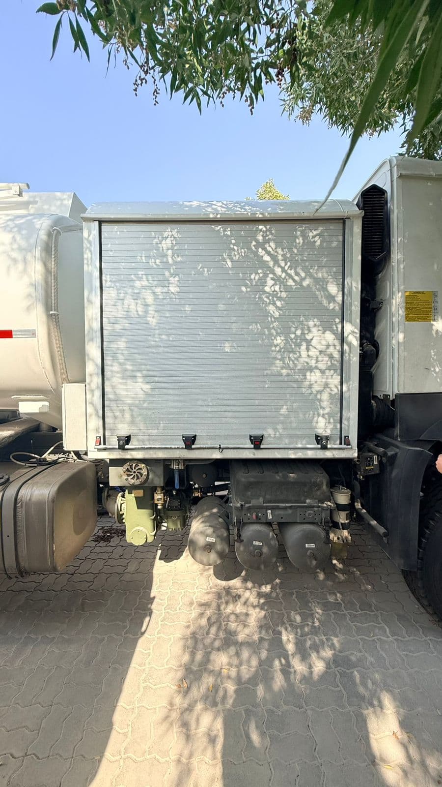 Aircraft refueling truck safety and control compartment